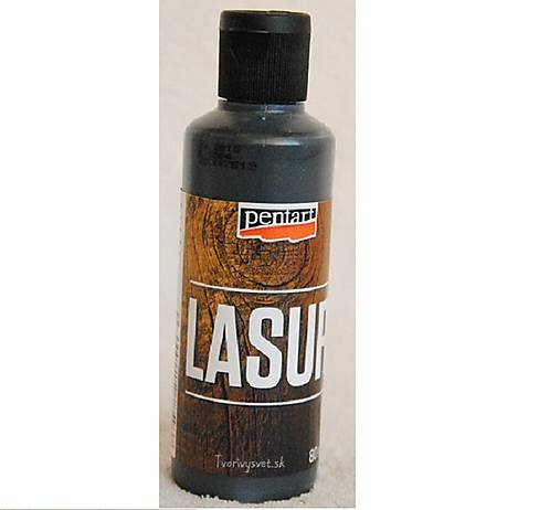Farby-laky - Lazúra na drevo, 80 ml eben - 5411723_