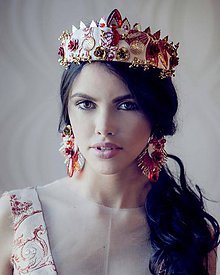 Ozdoby do vlasov - Čelenka-Korunka nr.4 - kolekcia Miss Slovensko 2015 by Hogo Fogo - 5411711_
