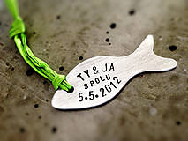 Kľúčenky - TY&JA - rybka / už len v 2mm hrúbke - 5414297_