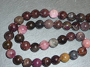 Minerály - Elbait (mnohofarebný turmalín) AA 10mm - 5433028_
