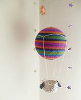 Hračky - háčkovaný balón "poletíme" - 5438930_