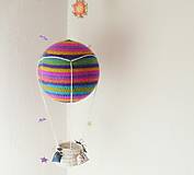 Hračky - háčkovaný balón "poletíme" - 5439860_