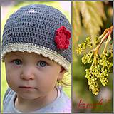 Detské čiapky - Jarno-letná... "Lulu" - 5448279_