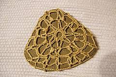 Úžitkový textil - Plochý obháčkovaný kameň - 5449572_