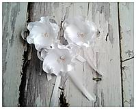 Svadobné pierka - Pierka-Biela ruža - 5451362_