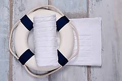 Detský textil - Biela deka "vrkoč" pre bábätko OEKO-TEX® - vzor vrkoč - 5453995_