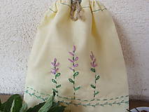 Úžitkový textil - Vrecko na bylinky-šalvia - 5459429_