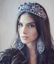 Ozdoby do vlasov - Čelenka-Korunka nr.5 - kolekcia Miss Slovensko 2015 by Hogo Fogo - 5466791_