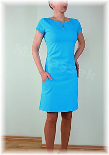 Šaty - Šaty volnočasové vz.257 (Modrá) - 5472223_