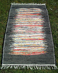 Úžitkový textil - koberec 70 x 150 cm s čiernou bordúrou - 5472831_