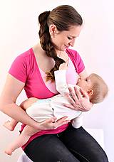 Oblečenie na dojčenie - 3v1 tričko pre tehotné, dojčiace, nedojčiace - kr. rukav - V - 76 farieb - 5471358_