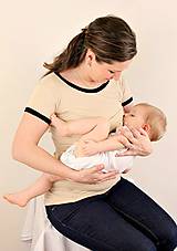 3v1 tričko pre tehotné, dojčiace, nedojčiace - kr. rukav - 76 farieb