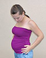 Tehotenské oblečenie - Predĺžený tehotenský - bedrový pás - 76 farieb - 5473166_