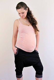 Tehotenské oblečenie - Tehotenské turecké / jóga kraťasy - 76 farieb - 5469921_