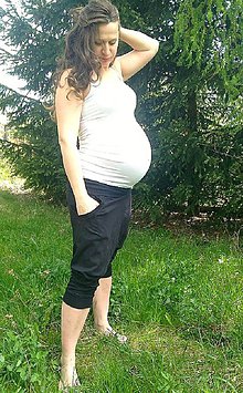 Tehotenské oblečenie - Tehotenské - turecké - jóga kraťasy - 76 farieb - 5473302_