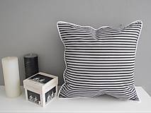 Úžitkový textil - Prehoz, vankúš patchwork vzor čierno-biely, vankúš  ( rôzne varianty veľkostí ) - 5480190_