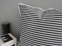 Úžitkový textil - Prehoz, vankúš patchwork vzor čierno-biely, vankúš  ( rôzne varianty veľkostí ) - 5480192_