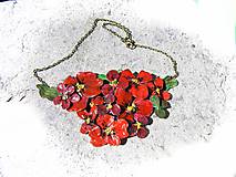 Náhrdelníky - šípkové ruže ,náhrdelník  - 5480965_