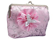 Svadobná růžová kabelka, kabelka pre nevestu  1390A