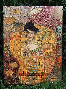 Obrazy - Klimtova dáma - 5500301_