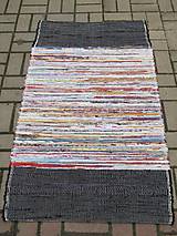 Úžitkový textil - koberec 70 x 150 cm s čiernou bordúrou - 5505946_