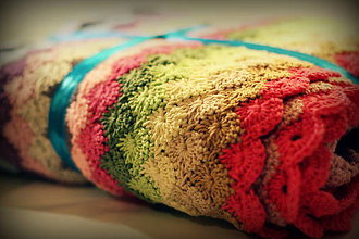 Detský textil - Háčkovaná deka pre bábätko - 5514212_