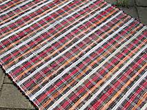 Úžitkový textil - koberec 80 x 130 cm hnedý pásikavý - 5522888_