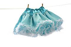 Detské oblečenie - Azúrová sukienka točivá - 5531313_