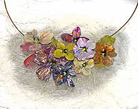 Náhrdelníky - kvetinový náhrdelník keď slnko zapadá - 5543932_