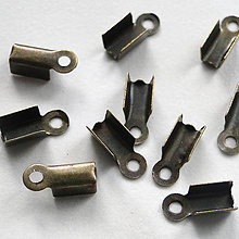 Komponenty - Koncovka 4x9mm-20ks (bronz) - 5547049_