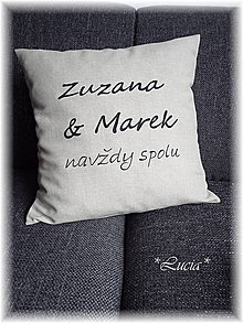 Úžitkový textil - Zuzana & Marek na želanie - 5553789_
