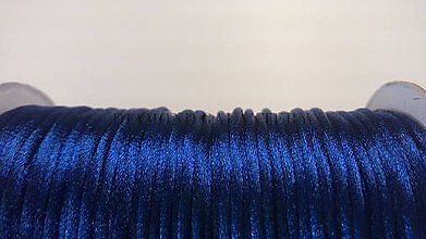 Galantéria - Saténová šnúrka 2,5 mm kráľovská modrá - 5568278_
