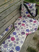 Detský textil - set-podložka,taška,madlo-z nepremokavej kočíkoviny - 5567403_