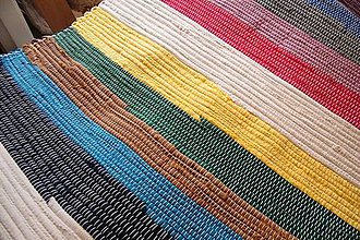 Úžitkový textil - Tkaný koberec pestrofarebný - 5565906_
