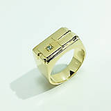 Prstene - Pánsky briliantový prsteň - 5572186_