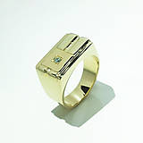 Prstene - Pánsky briliantový prsteň - 5572187_