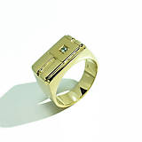 Prstene - Pánsky briliantový prsteň - 5572188_