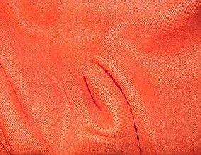 Textil - Ľan oranžový hrubší - 5580235_