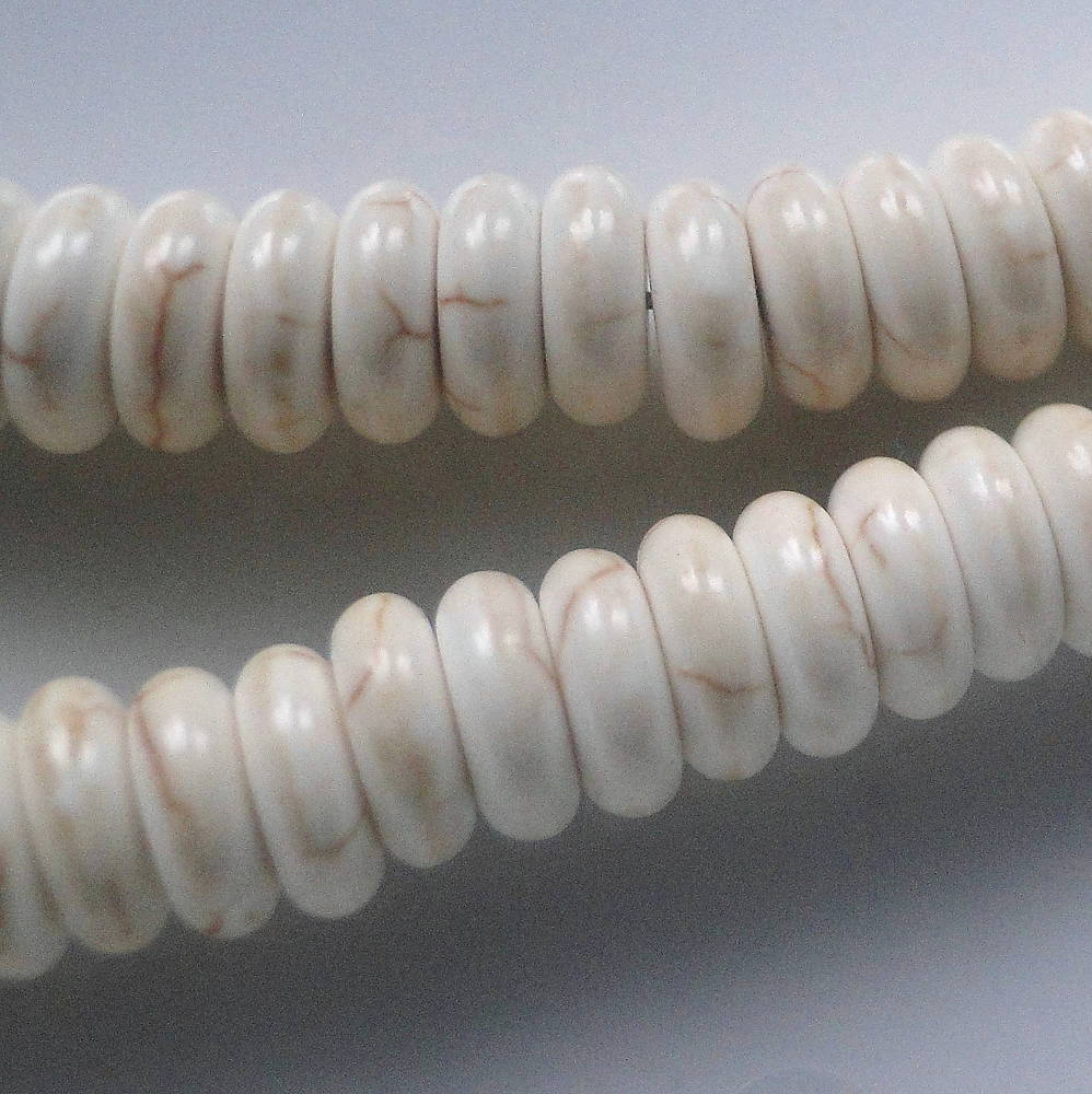 Syntet.kameň-tyrkenit biely-disk-1ks (8mm)