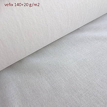 Textil - Vefix 140+20 biely - prižehľovacie plátno - 5583925_