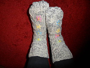 Ponožky, pančuchy, obuv - pletené ponožky - 5598999_