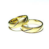 Prstene - Obrúčky zo žltého zlata - 5596683_
