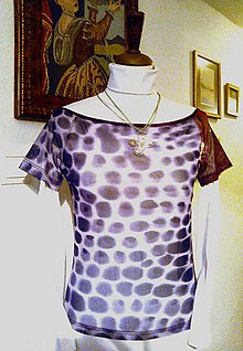 Topy, tričká, tielka - "malý fialový nádych" - 5601786_