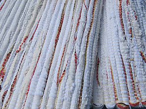 Úžitkový textil - koberec 70 x 150cm ,,biely,,pokreslený - 5604231_