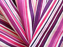 Úžitkový textil - Pruhy v ružovo-fialovej verzii - 5607842_