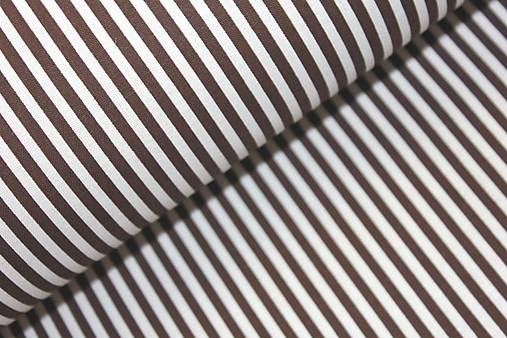 Detský textil - Úzky hnedý prúžok - posledná šanca - 5607919_