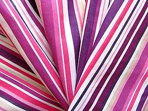 Úžitkový textil - Pruhy v ružovo-fialovej verzii - 5607842_
