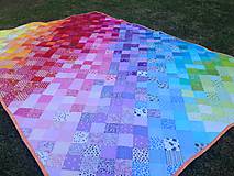 Úžitkový textil - Rainbow in the quilt - 5610453_