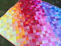 Úžitkový textil - Rainbow in the quilt - 5610456_