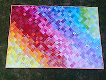 Úžitkový textil - Rainbow in the quilt - 5610458_